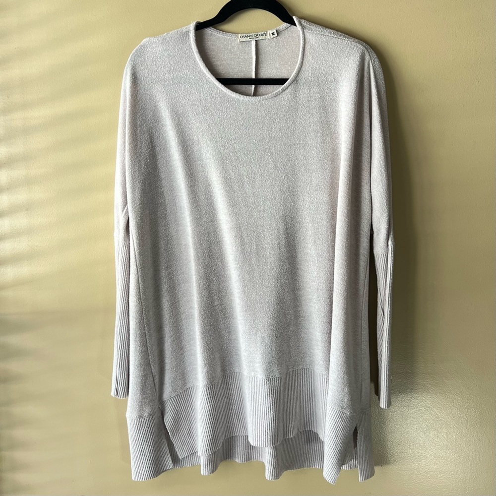 Grey Women’s Top Longsleeve Casual Versatile Fashion Comfortable Relaxing